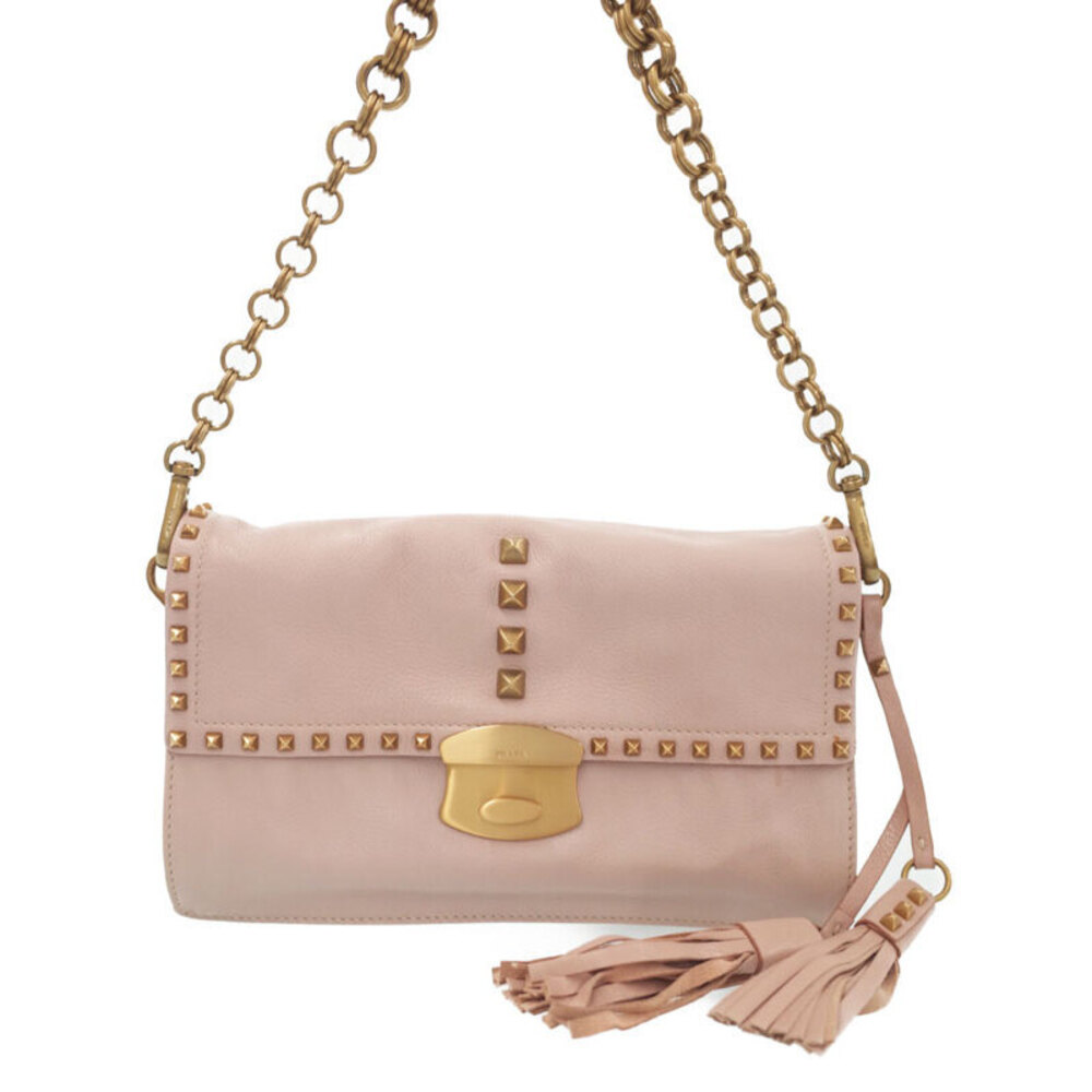 Prada Studded Chain Shoulder Bag
